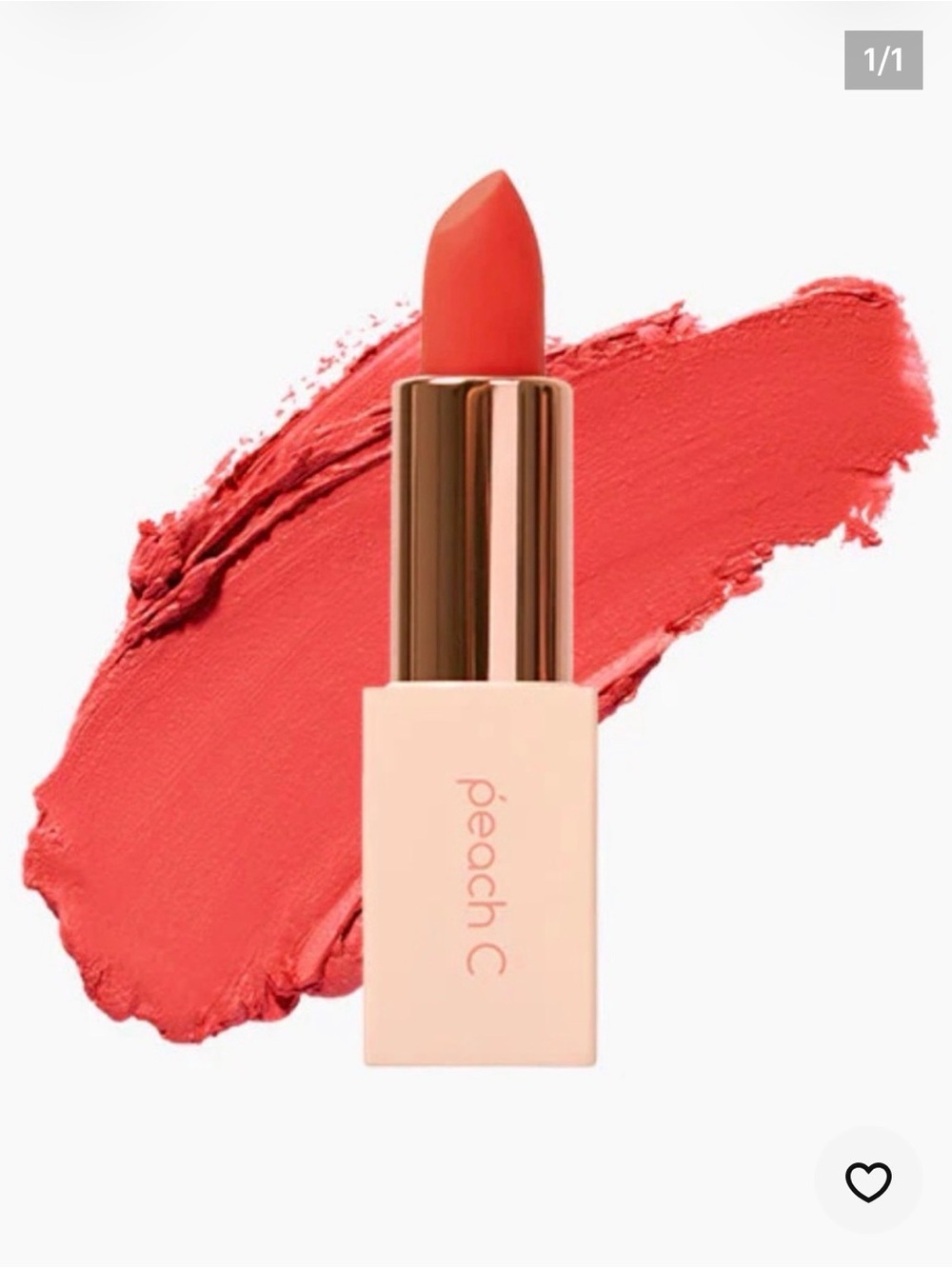 PEACH C Easy Matte Lipstick 04 Tangerine Red